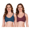 Clip-down Nursing Bra Combo – Bamboo Cotton Pack of 2 - The Maternity Store by Preethiwear