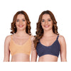 Clip-down Nursing Bra Combo – Bamboo Cotton Pack of 2 - The Maternity Store by Preethiwear