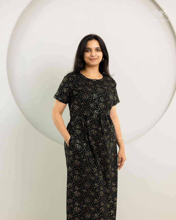 Aisha3 SoftCotton Full Length Maternity Loungewear