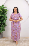 Kasturi1 SoftCotton Full Length Maternity Loungewear - The Maternity Store by Preethiwear