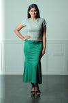 Forest Green Saree Shapewear - The Maternity Store by Preethiwear