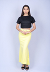Lemon Yellow Saree Shapewear - The Maternity Store by Preethiwear