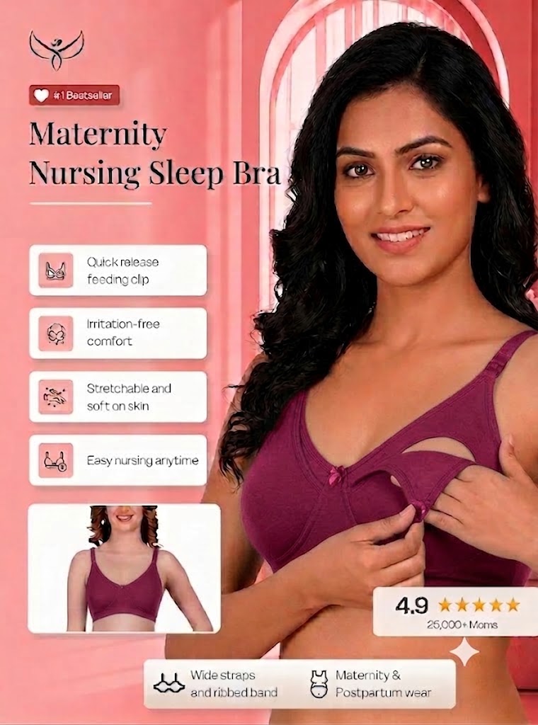 Clip-down Nursing Bra – Bamboo Cotton
