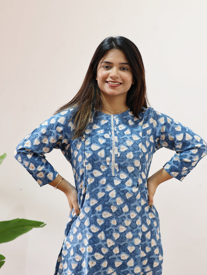Maisha Cotton Maternity Top Pant Set