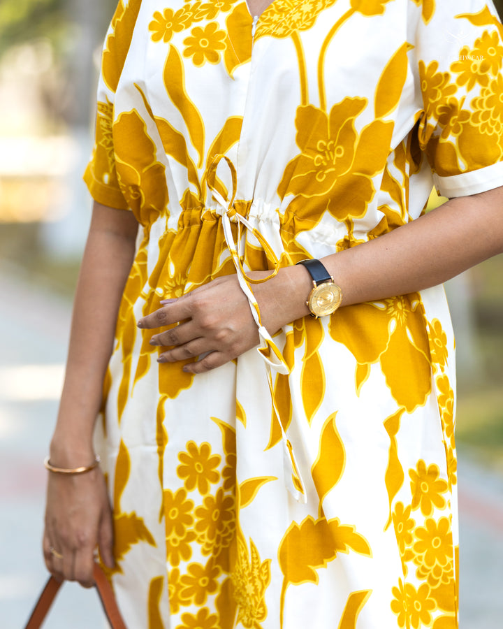 Aadhya Maternity kaftan with center zip