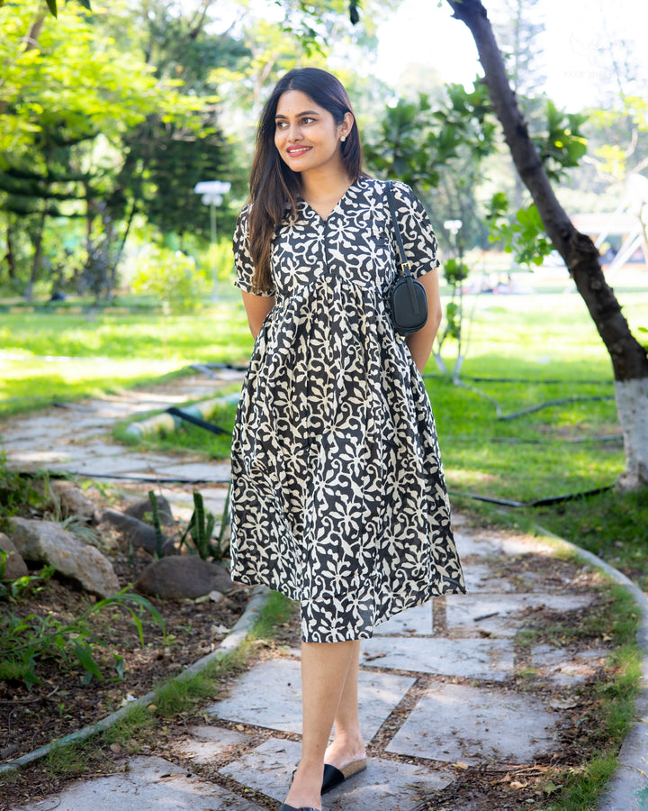 Gaya Maternity Dress with center zip
