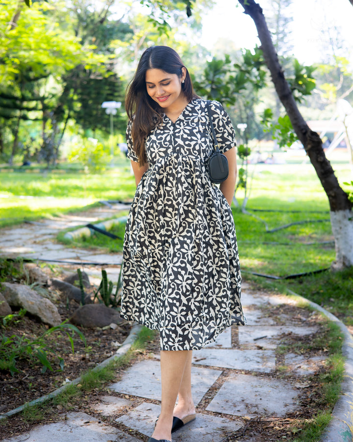 Gaya Maternity Dress with center zip