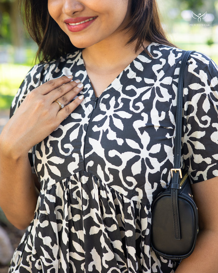 Gaya Maternity Dress with center zip