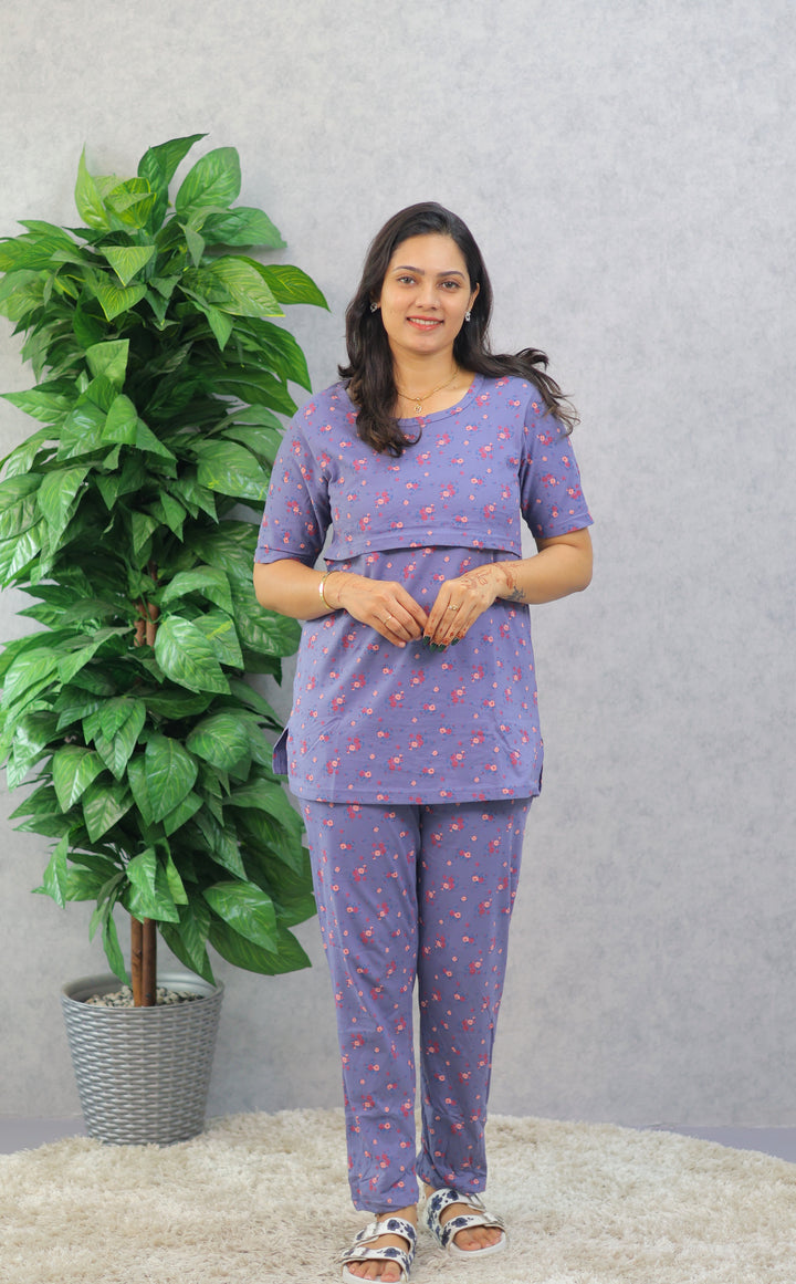 Bindu SoftCotton Maternity Top Pant Set