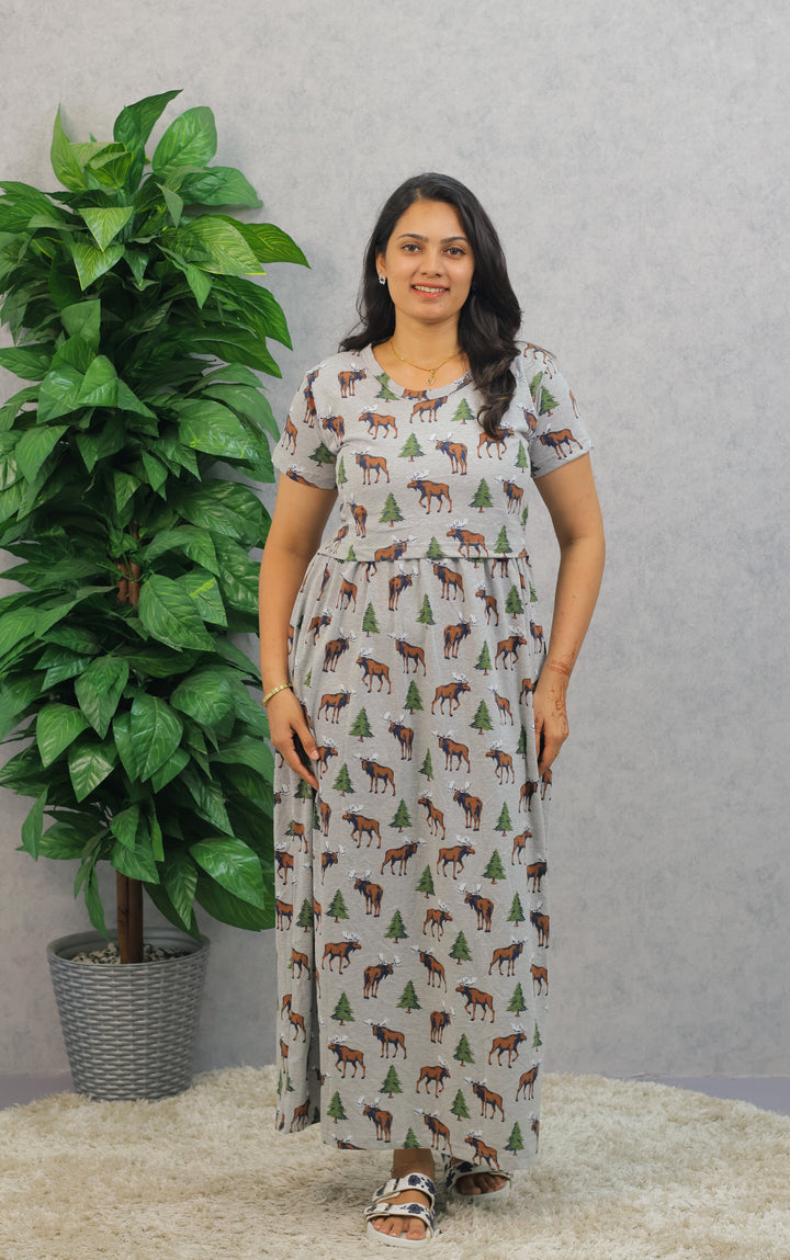 Lona SoftCotton Full Length Maternity Loungewear