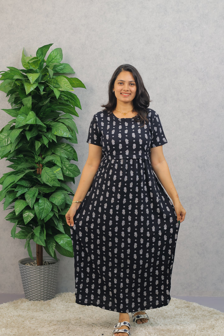Pihoo SoftCotton Full Length Maternity Loungewear