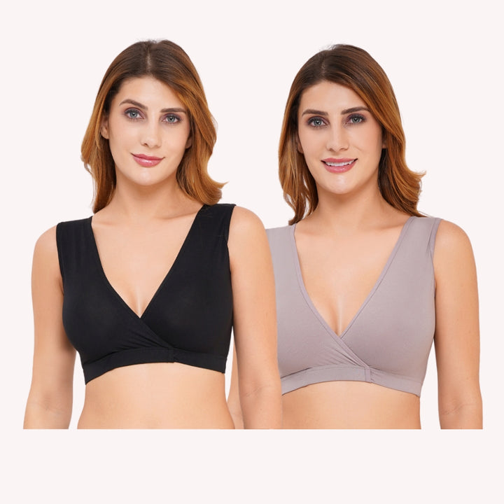 Combo Maternity Nursing Sleep Bra Pack of 2