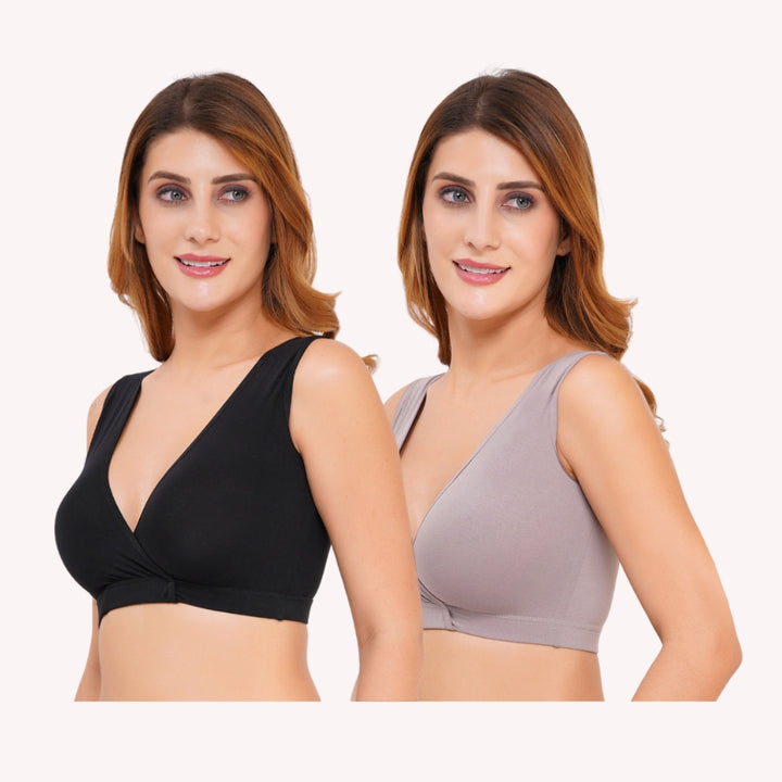 Combo Maternity Nursing Sleep Bra Pack of 2