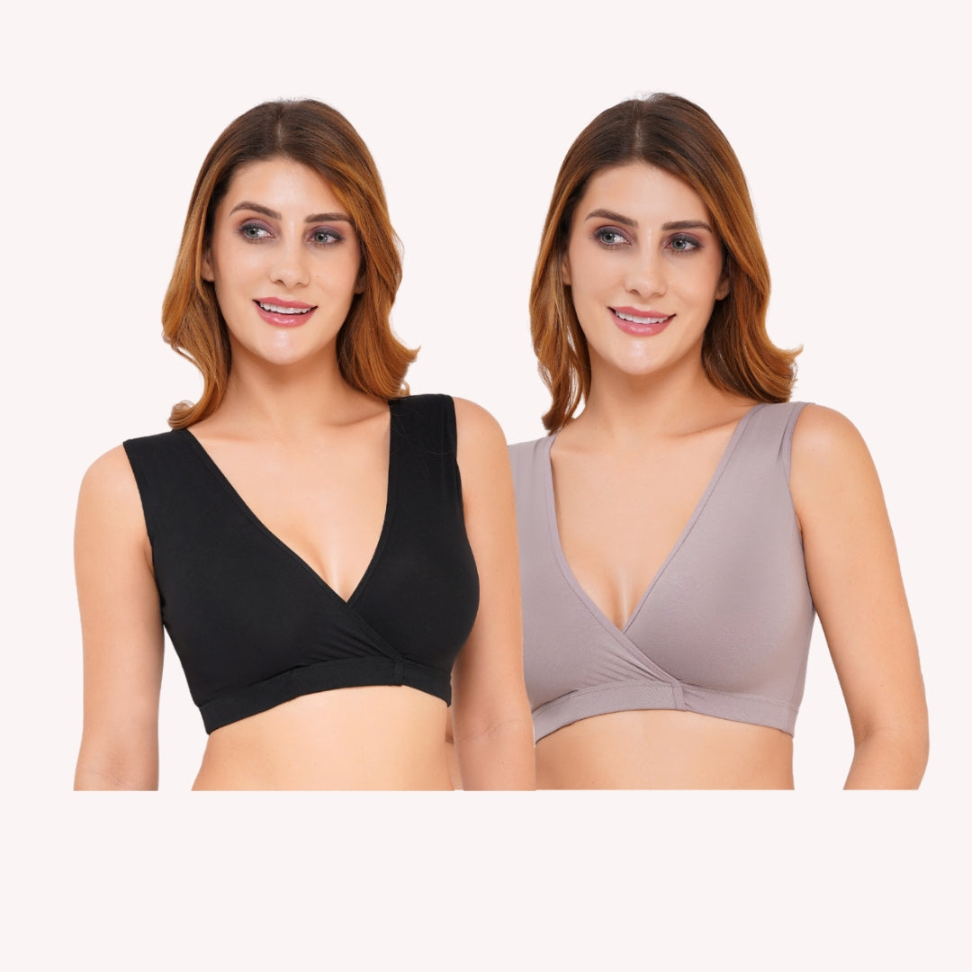 Combo Maternity Nursing Sleep Bra Pack of 2