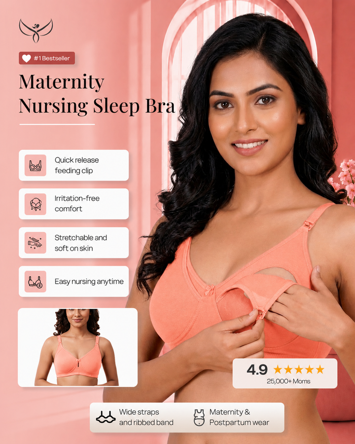 Clip-down Nursing Bra – Bamboo Cotton