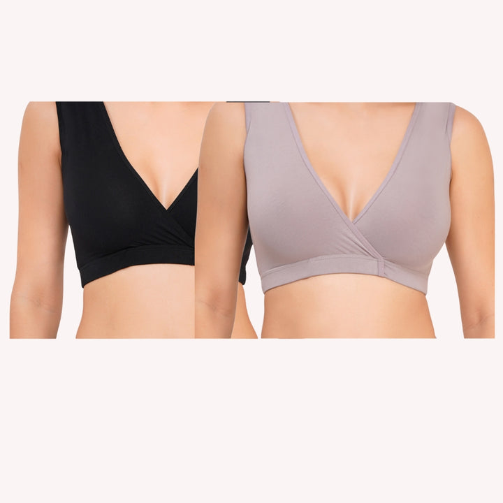 Combo Maternity Nursing Sleep Bra Pack of 2