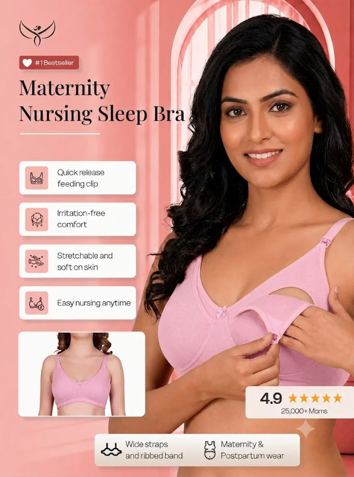 Clip-down Nursing Bra – Bamboo Cotton