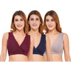 Pull-down Nursing Bra Combo Pack of 3 - The Maternity Store by Preethiwear