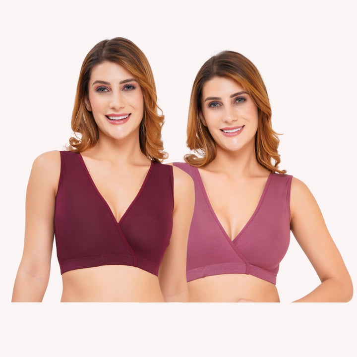Combo Maternity Nursing Sleep Bra Pack of 2