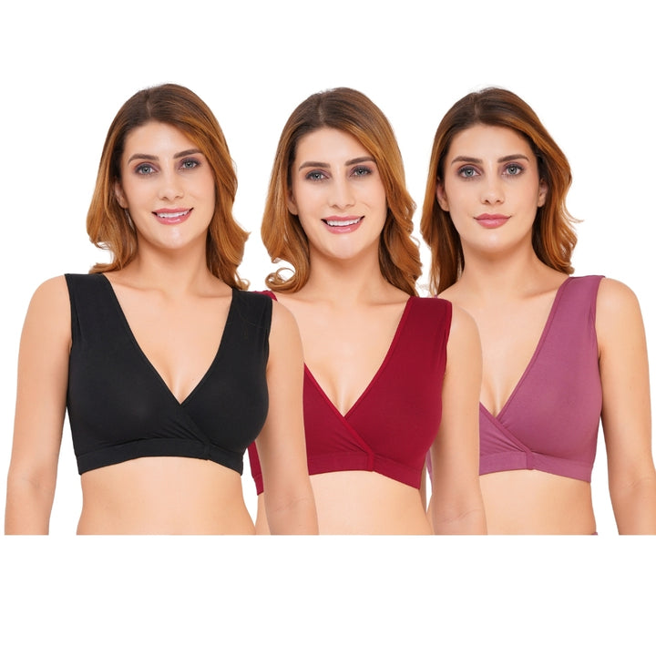 Combo Maternity Nursing Sleep Bra Pack of 3