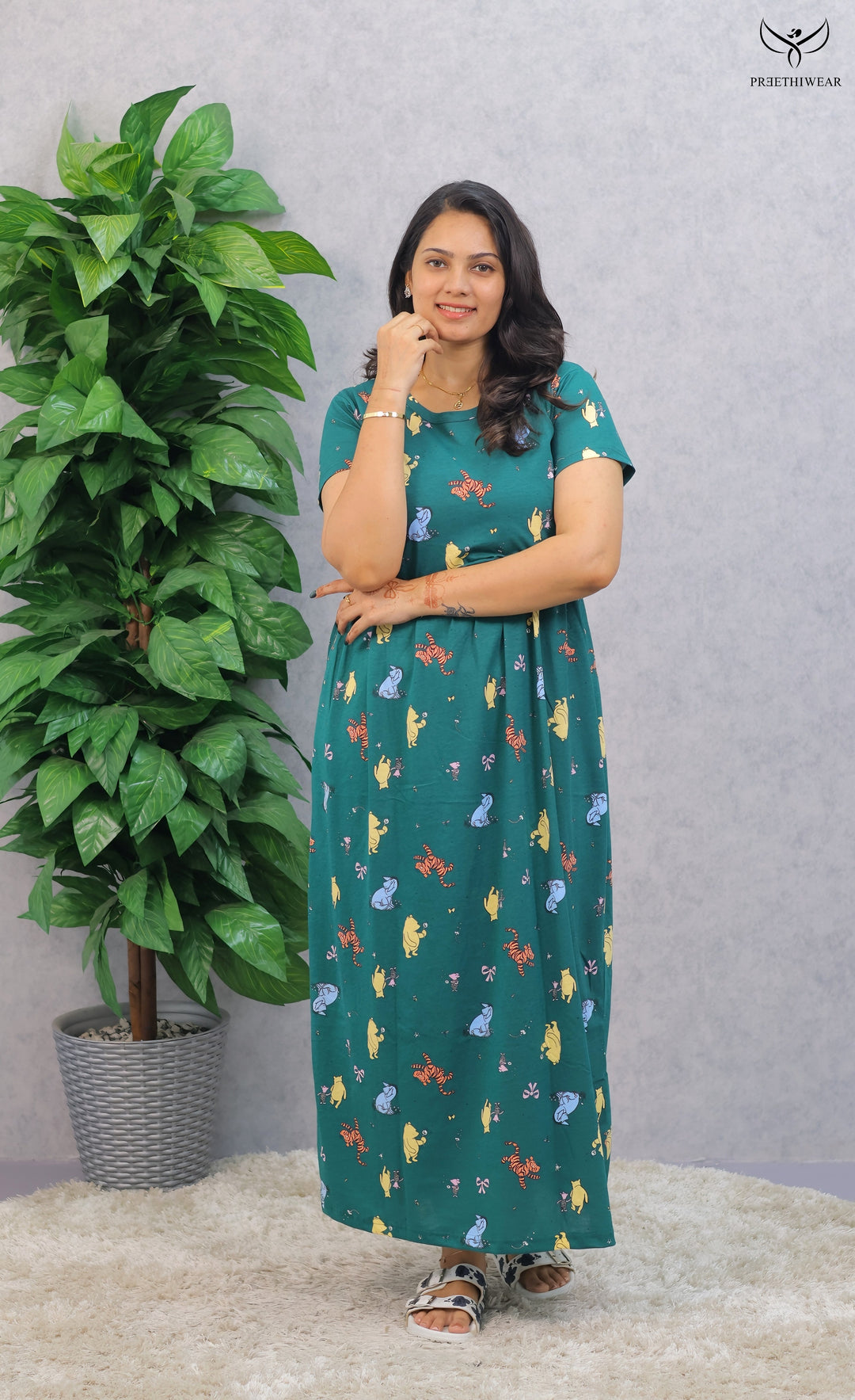 Srija3 SoftCotton Full Length Maternity Loungewear