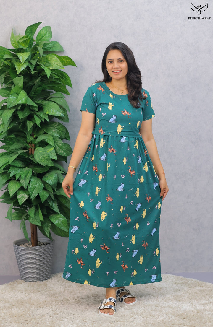 Srija3 SoftCotton Full Length Maternity Loungewear