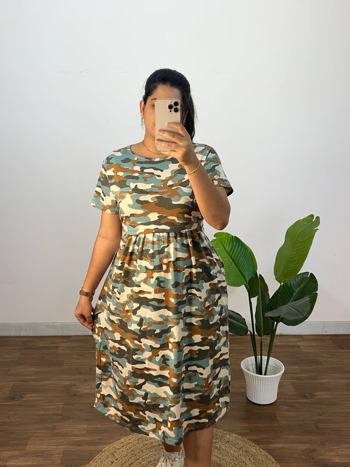 MilitaryG SoftCotton Calf Length Maternity Loungewear