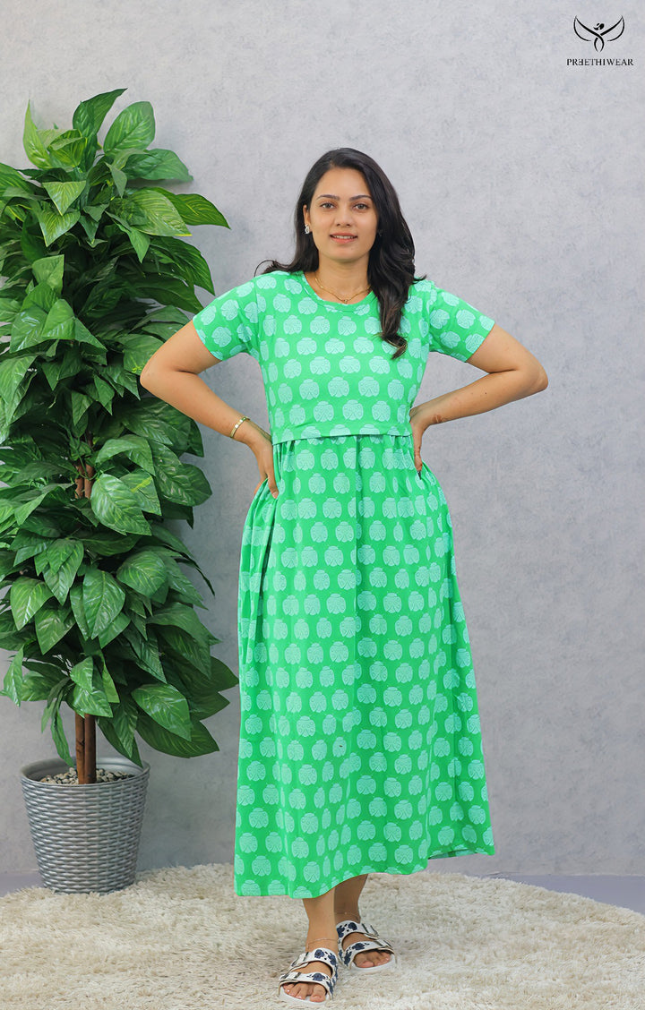 Nilofar SoftCotton Full Length Maternity Loungewear