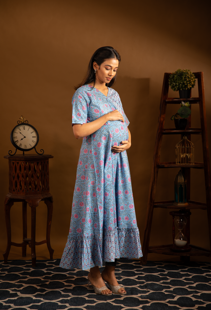 Raven Maternity Cotton kurthi