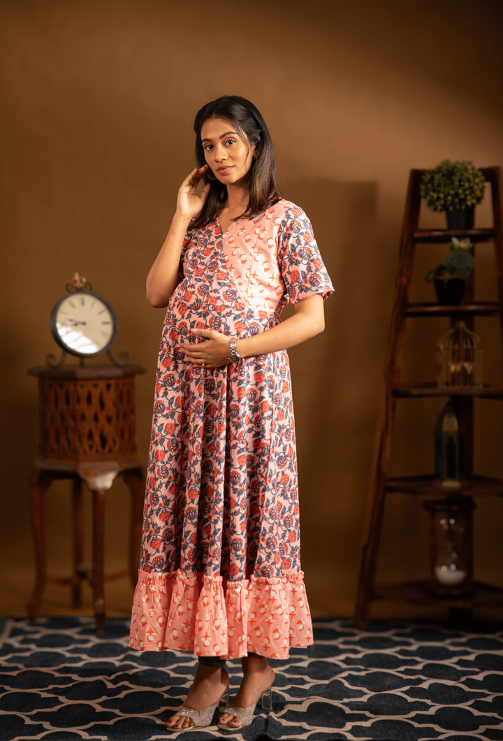 Zircon Maternity Cotton kurthi