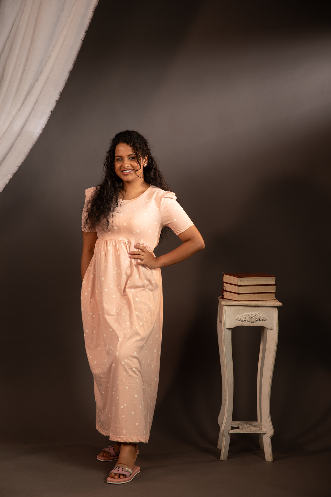 Amiya SoftCotton Full Length  Maxi Loungewear