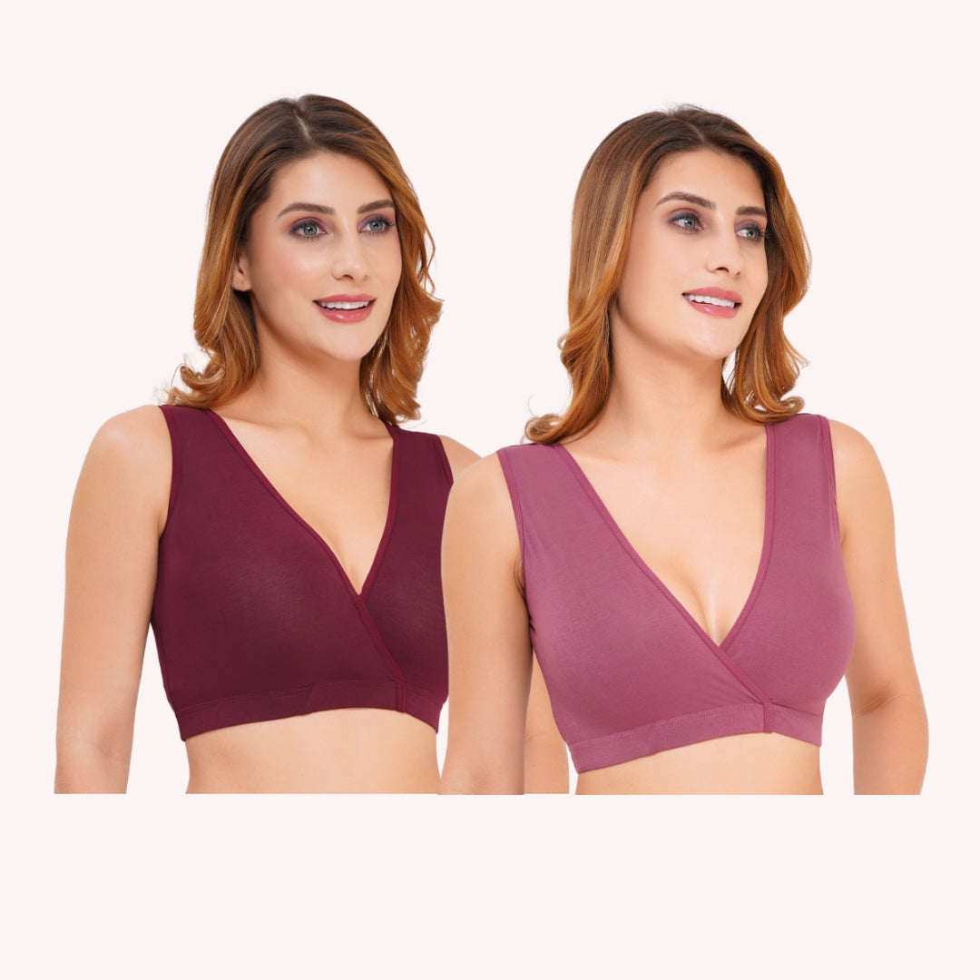 Combo Maternity Nursing Sleep Bra Pack of 2