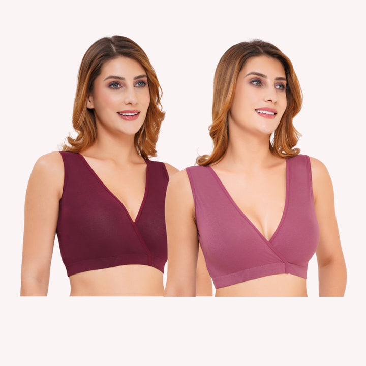 Combo Maternity Nursing Sleep Bra Pack of 2