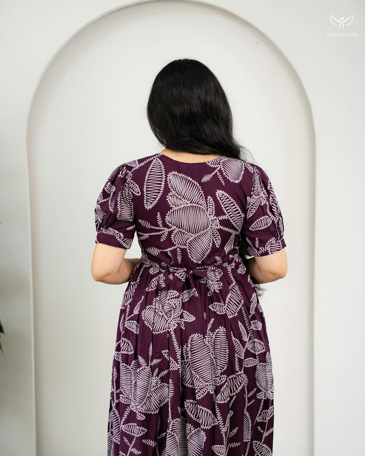 Aishu2  Maternity Dress with center Zip