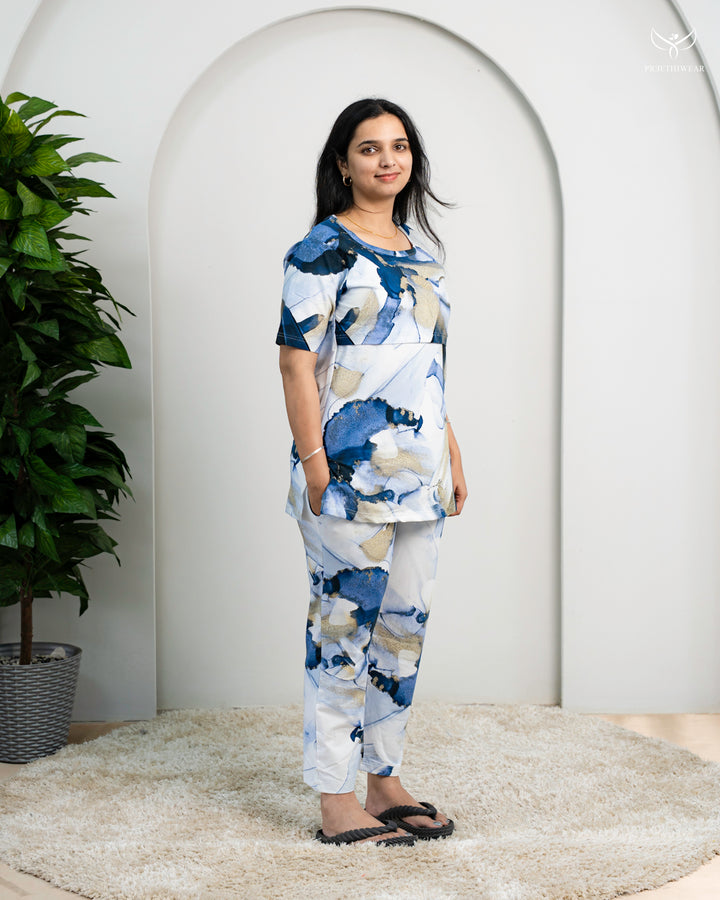 Mano SoftCotton Maternity Top Pant Set