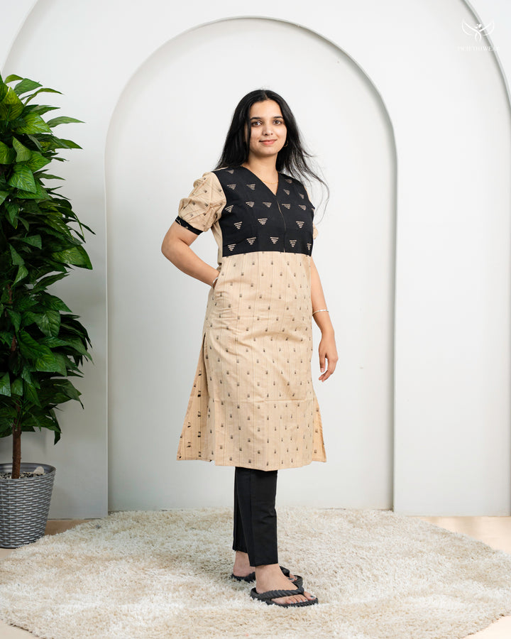 Akriti Maternity Dress with center Zip
