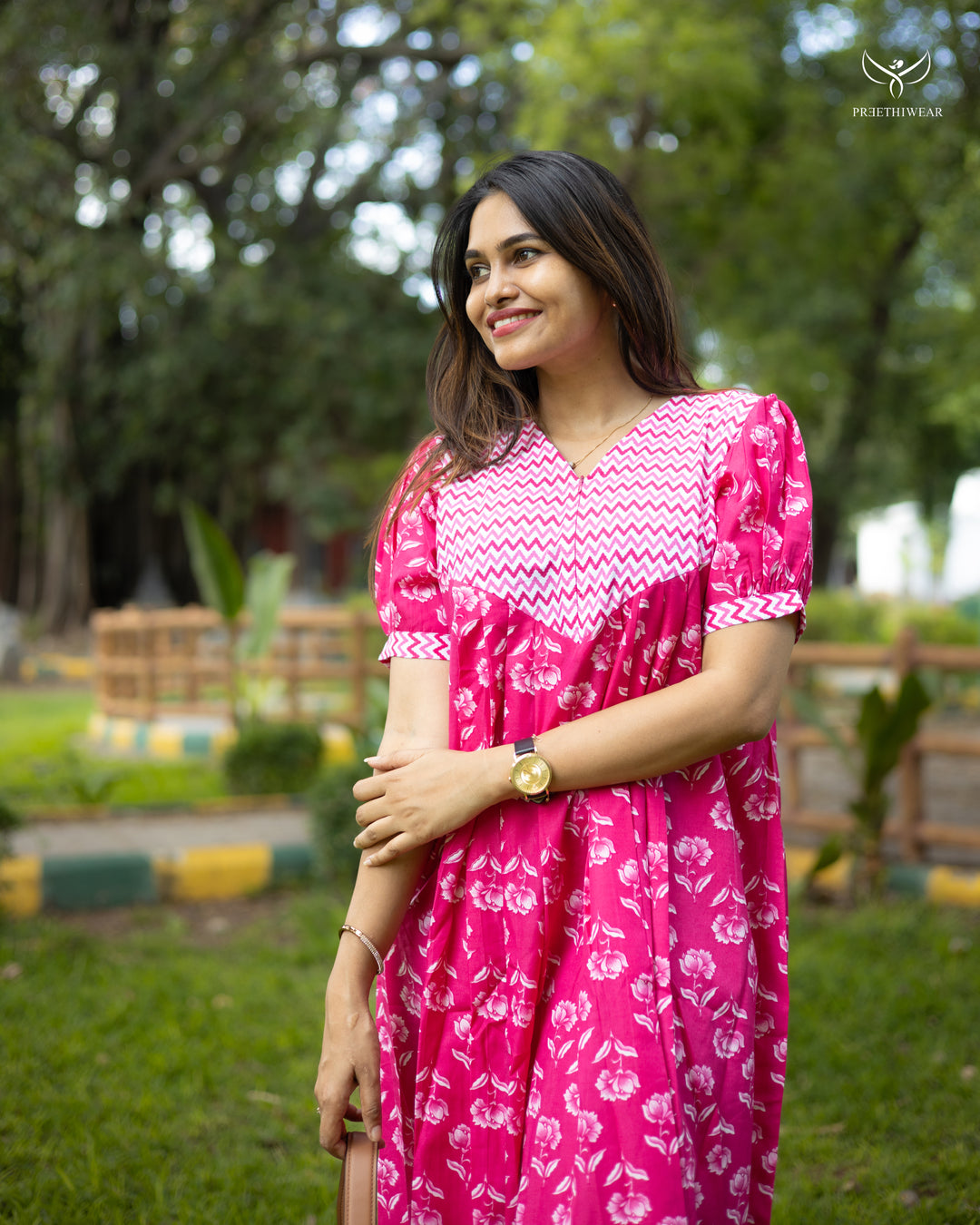 Silviya Maternity Dress with Center Zip  (PREORDER-JULY16)