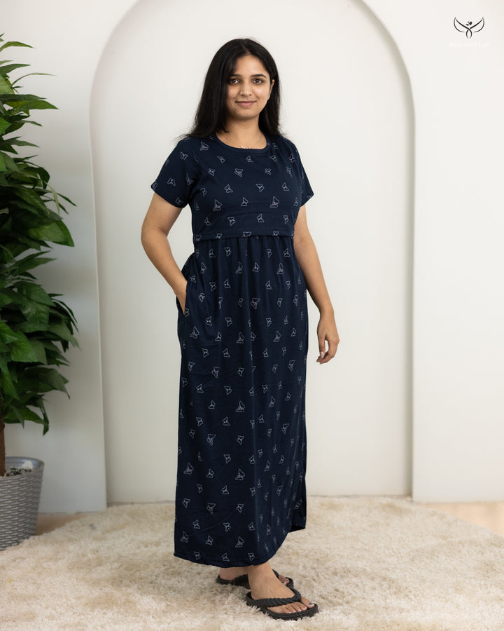 Loshini  SoftCotton Full Length Maternity Loungewear