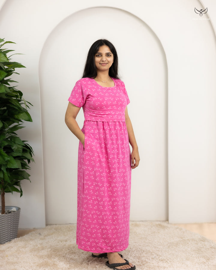Neelam  SoftCotton Full Length Maternity Loungewear