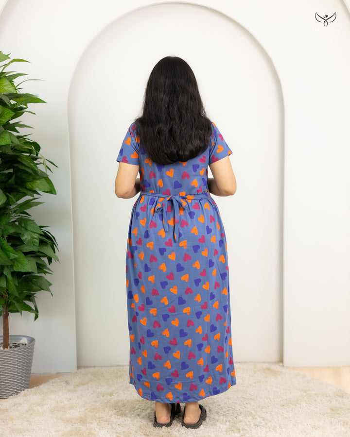 Smita1  SoftCotton Full Length Maternity Loungewear