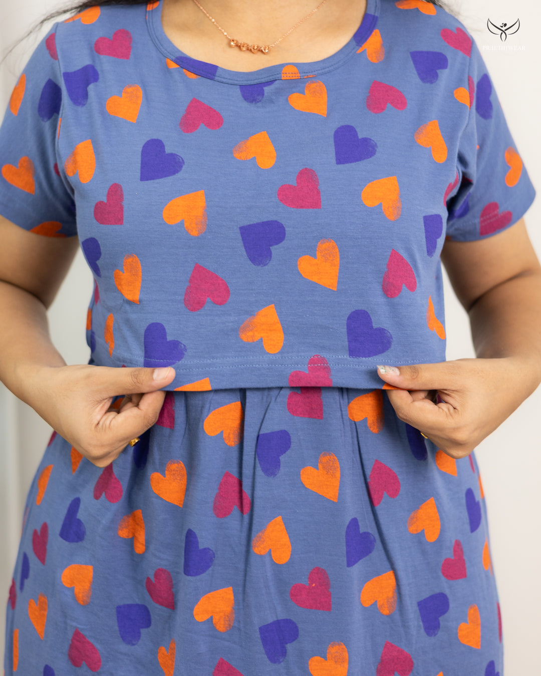 Smita1  SoftCotton Full Length Maternity Loungewear
