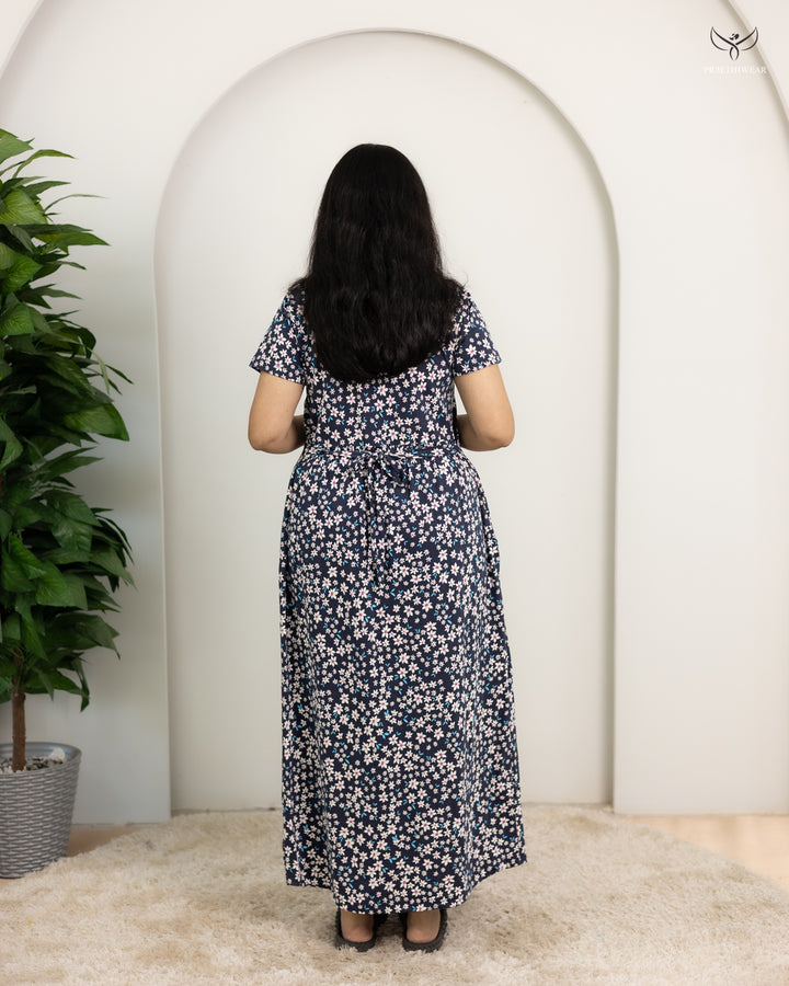 Binita1 SoftCotton Full Length Maternity Loungewear