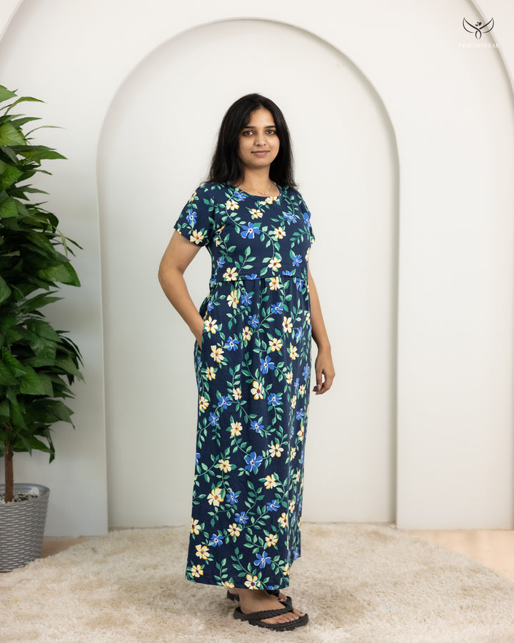 Renee  SoftCotton Full Length Maternity Loungewear