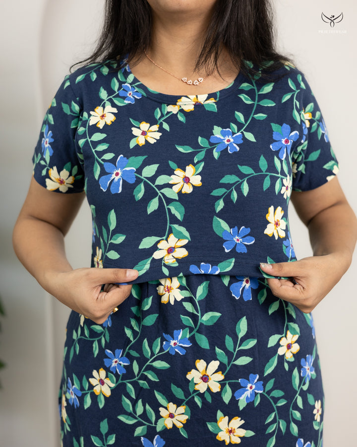 Renee  SoftCotton Full Length Maternity Loungewear