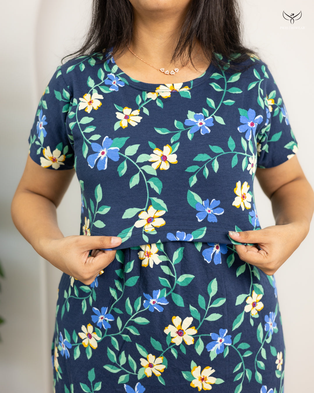 Renee  SoftCotton Full Length Maternity Loungewear