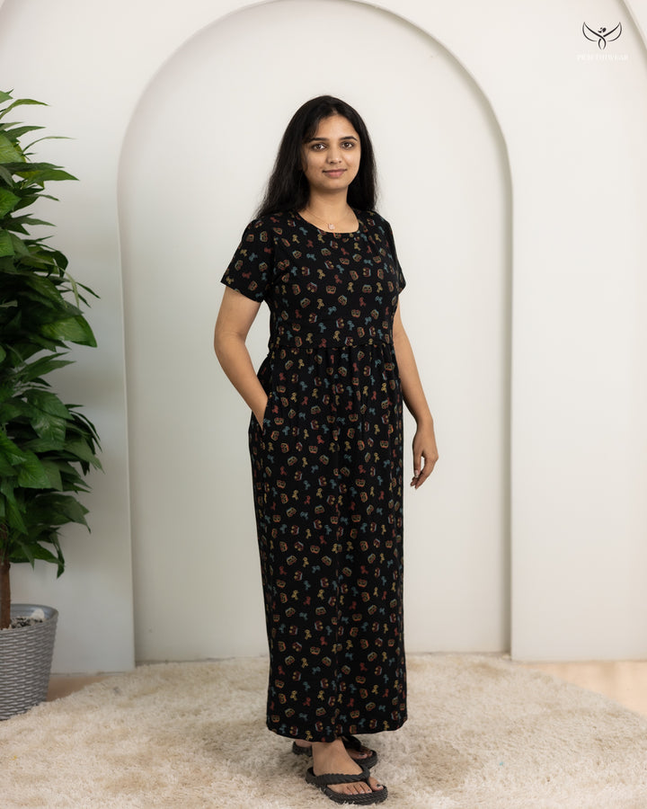 Chitra1  SoftCotton Full Length Maternity Loungewear