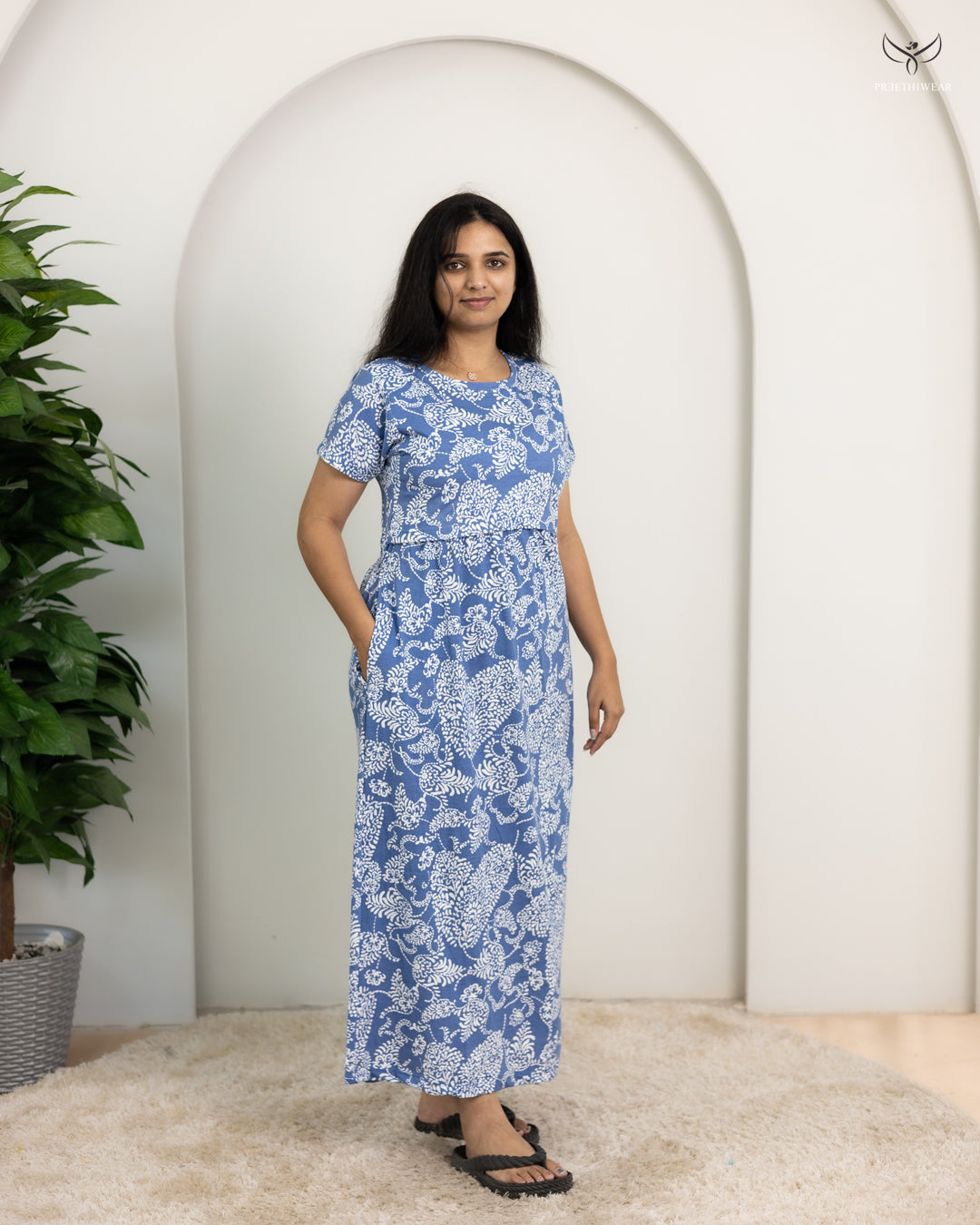 Jolie  SoftCotton Full Length Maternity Loungewear
