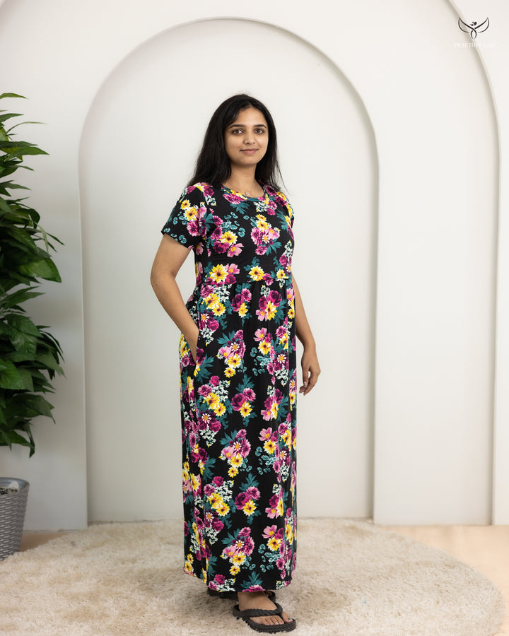 Dhivin  SoftCotton Full Length Maternity Loungewear