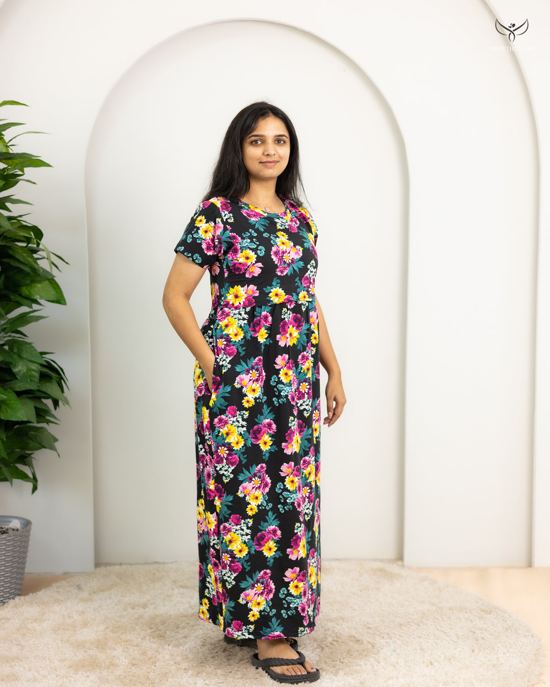 Dhivin  SoftCotton Full Length Maternity Loungewear