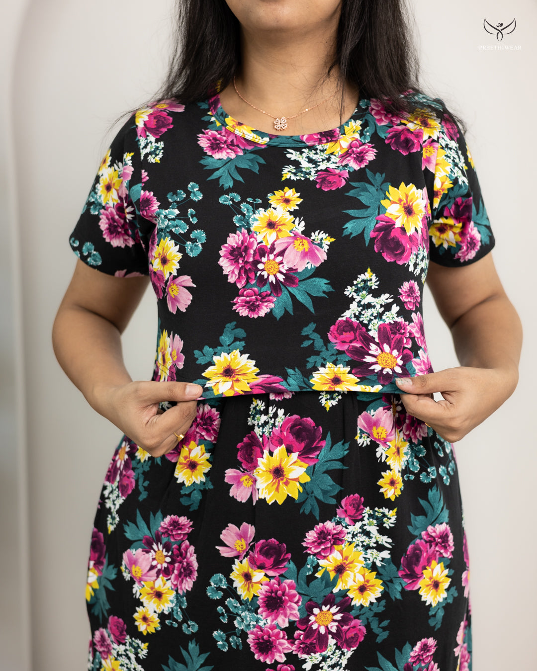 Dhivin  SoftCotton Full Length Maternity Loungewear